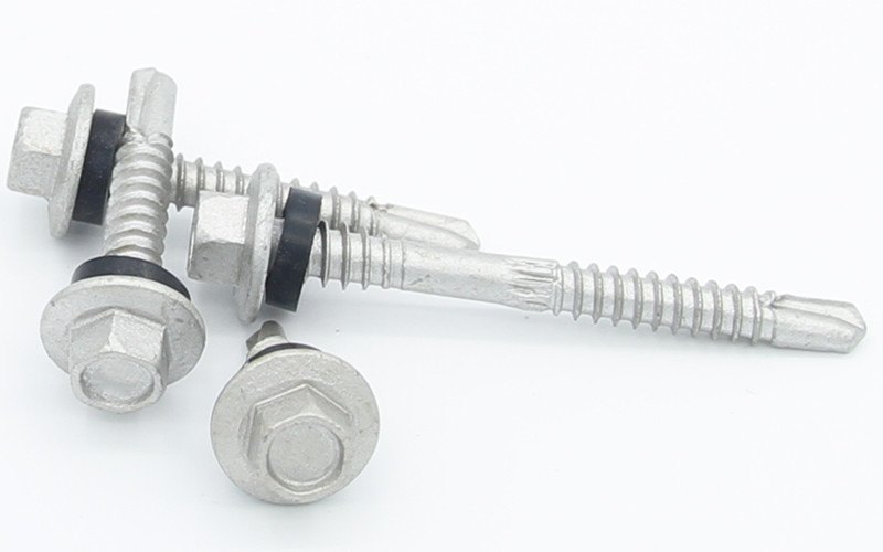 Hex Washer Head Self-Drilling Screw with EPDM Washer for Metal Roofing