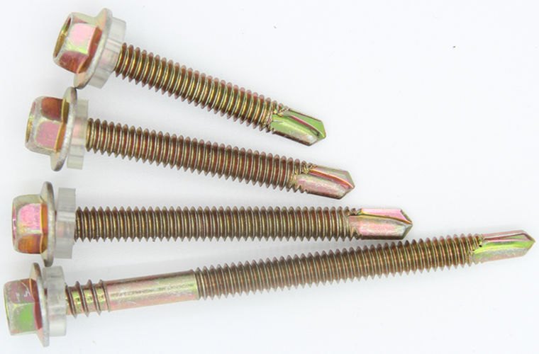 Zinc-Tin Alloy Coated Self-Drilling Roofing Screws - Class 4 Corrosion Protection