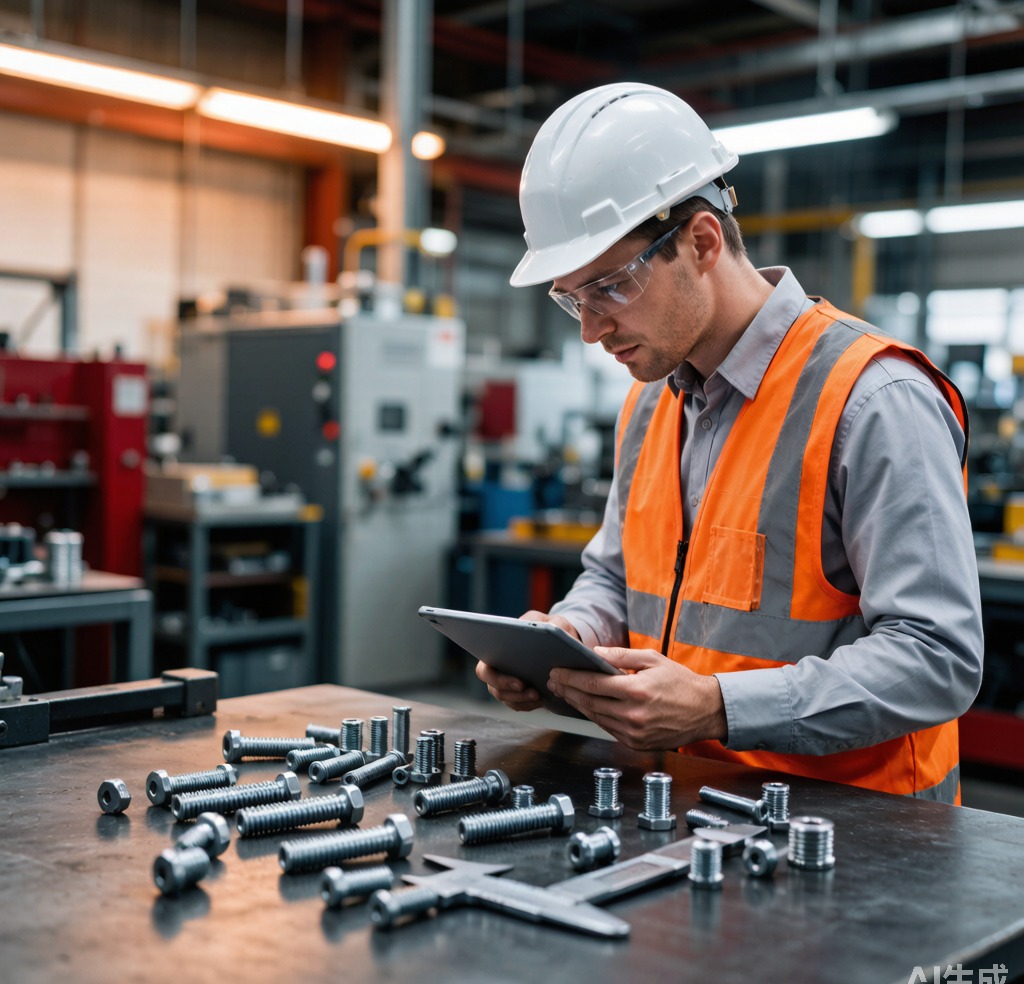 Ingénieur fournissant une consultation de fixations